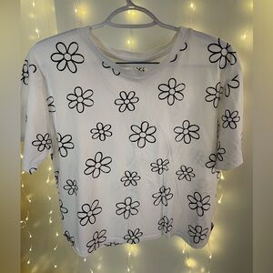 Organic Generation White Shirt with Flowers